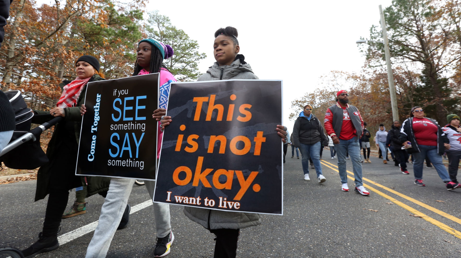 Pleasantville peace march